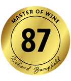 Goldenes Siegel Master of Wine mit 87 Punkten von Richard Bampfield