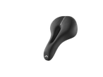Black Selle Royal bicycle saddle.