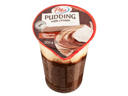 Puding tejszínhabbal