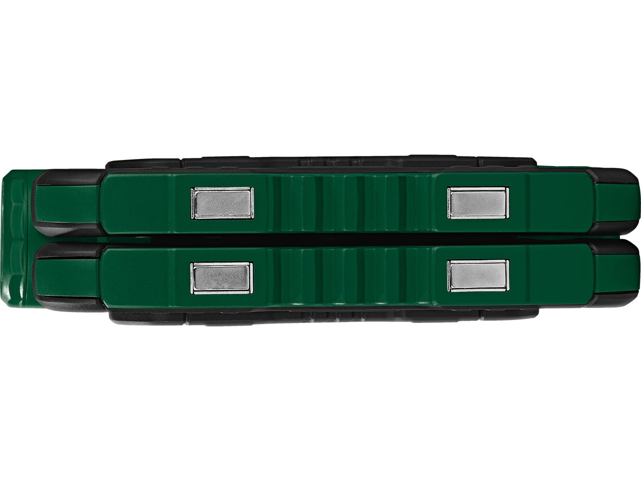 PARKSIDE zaļš LED prožektors ar melnām detaļām un metāla plāksnēm.