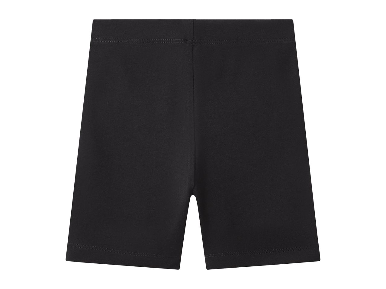 Black cycling shorts for women, made from a comfortable and stretchy fabric.