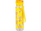 Lidl waterfles met geel en oranje geometrisch design