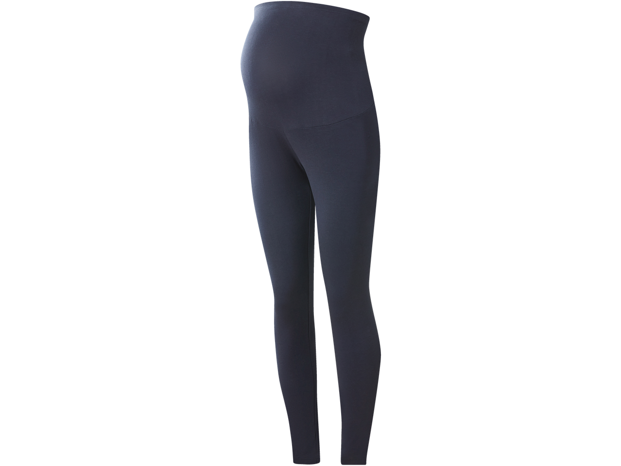 Pantaloni scurți de ciclism pentru gravide ESMARA, bleumarin, cu talie înaltă.