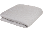 LIVARNO home Bedspread, light grey with subtle embroidered patterns