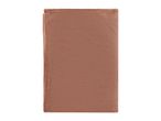 Folded brown fleece blanket