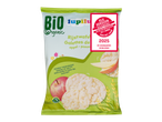 Galettes de riz bio Lupilu Organic à la pomme, sans sucres ni sel ajoutés.