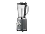 A SilverCrest blender with a glass jar and a dark gray base with a control dial.