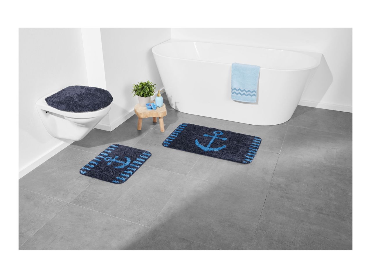 Go to full screen view: Livarno Home Bathroom Mat Set - 3 Piece Set - Image 32