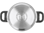 Fundo do mini-panela de arroz Silvercrest com logótipo e símbolos de compatibilidade.