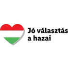 Szív alakú magyar zászló és a „Jó választás a hazai” felirat.
