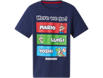 Tamnoplava Super Mario majica s Mariom, Luigijem i Yoshijem.