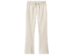 Pantalon de jogging beige clair avec cordon de serrage à la taille.