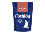Coshida Veal & Turkey en sauce, aliment humide complet pour chats