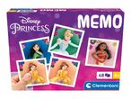 Disney Princess Memo game with 48 cards, featuring Mulan, Cinderella, Moana, and Belle.