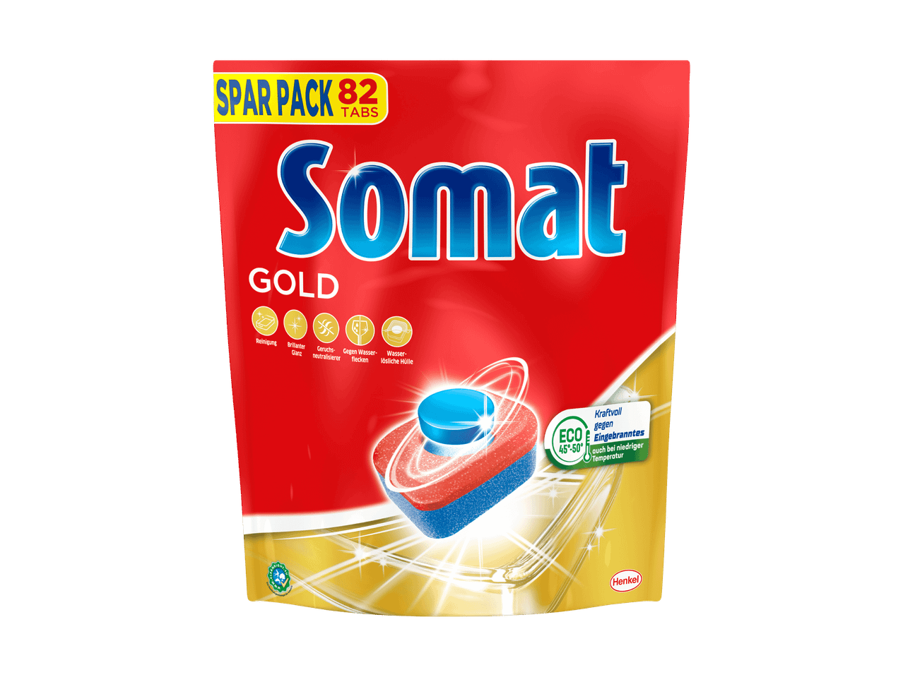 Pastiglie per lavastoviglie Somat Gold in confezione risparmio da 82 pastiglie