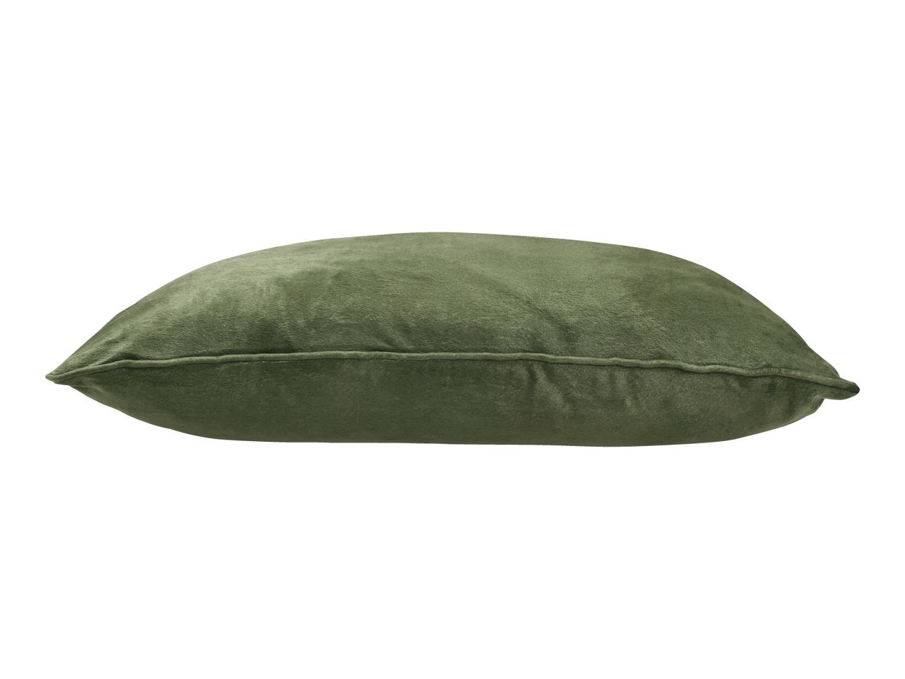 Soft green velvet cushion