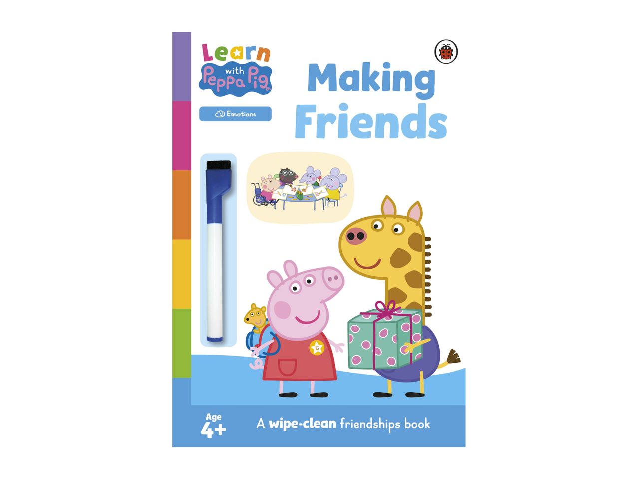 Peppa Pig friendships book with wipe-clean pen.
