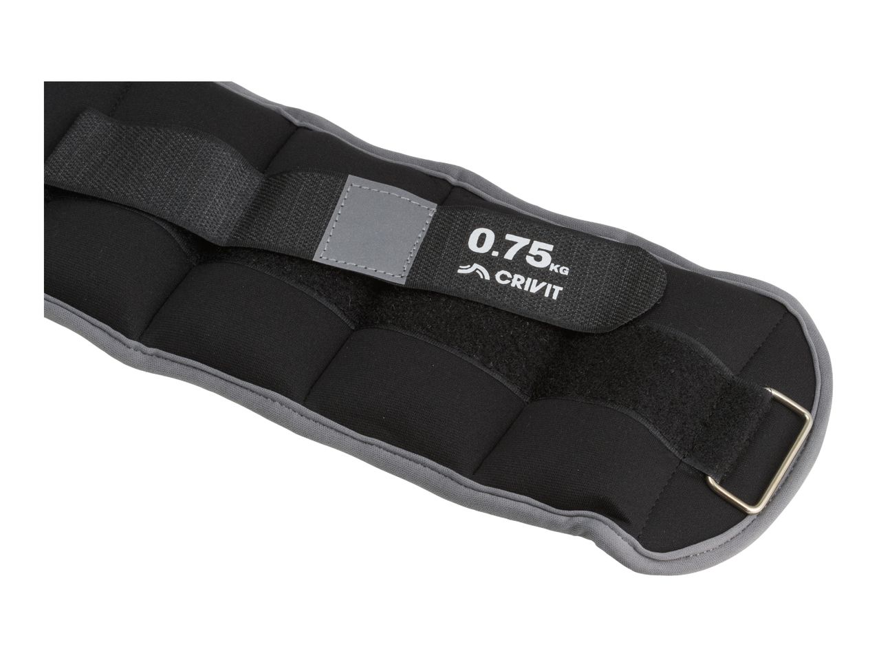 Ankle/wrist weight with a reflective strip and a weight of 0.75 kg.