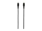 Black USB-C to Lightning charging cable with text 'TRONIC' on both connectors.