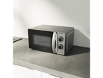 SilverCrest microwave on a kitchen counter.