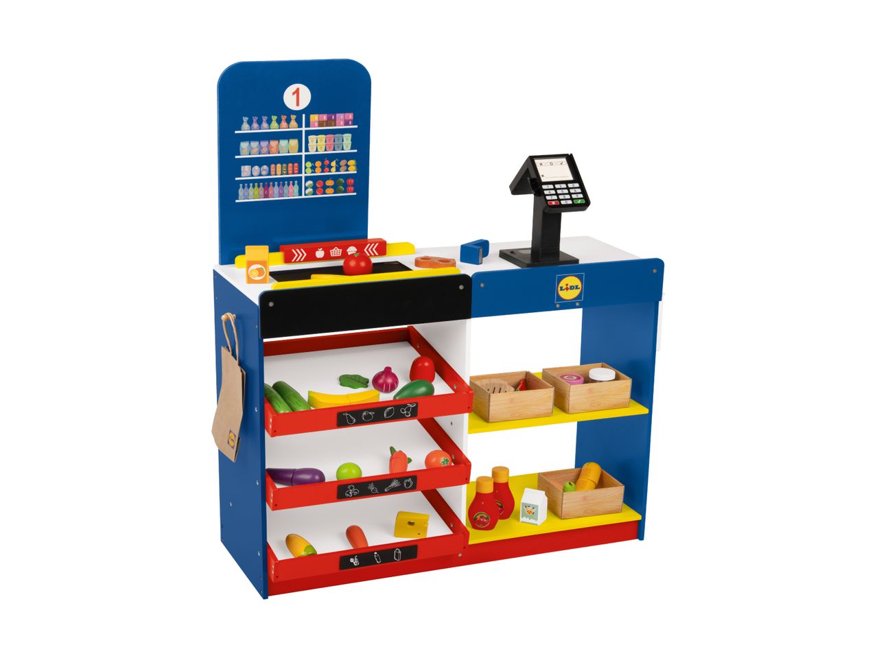 Go to full screen view: Wooden Lidl Supermarket - Image 1