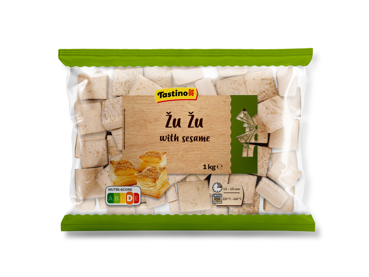Pakovanje Tastino Žu Žu grickalica sa susamom.