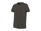 Dark grey men's t-shirt with a round neck and short sleeves