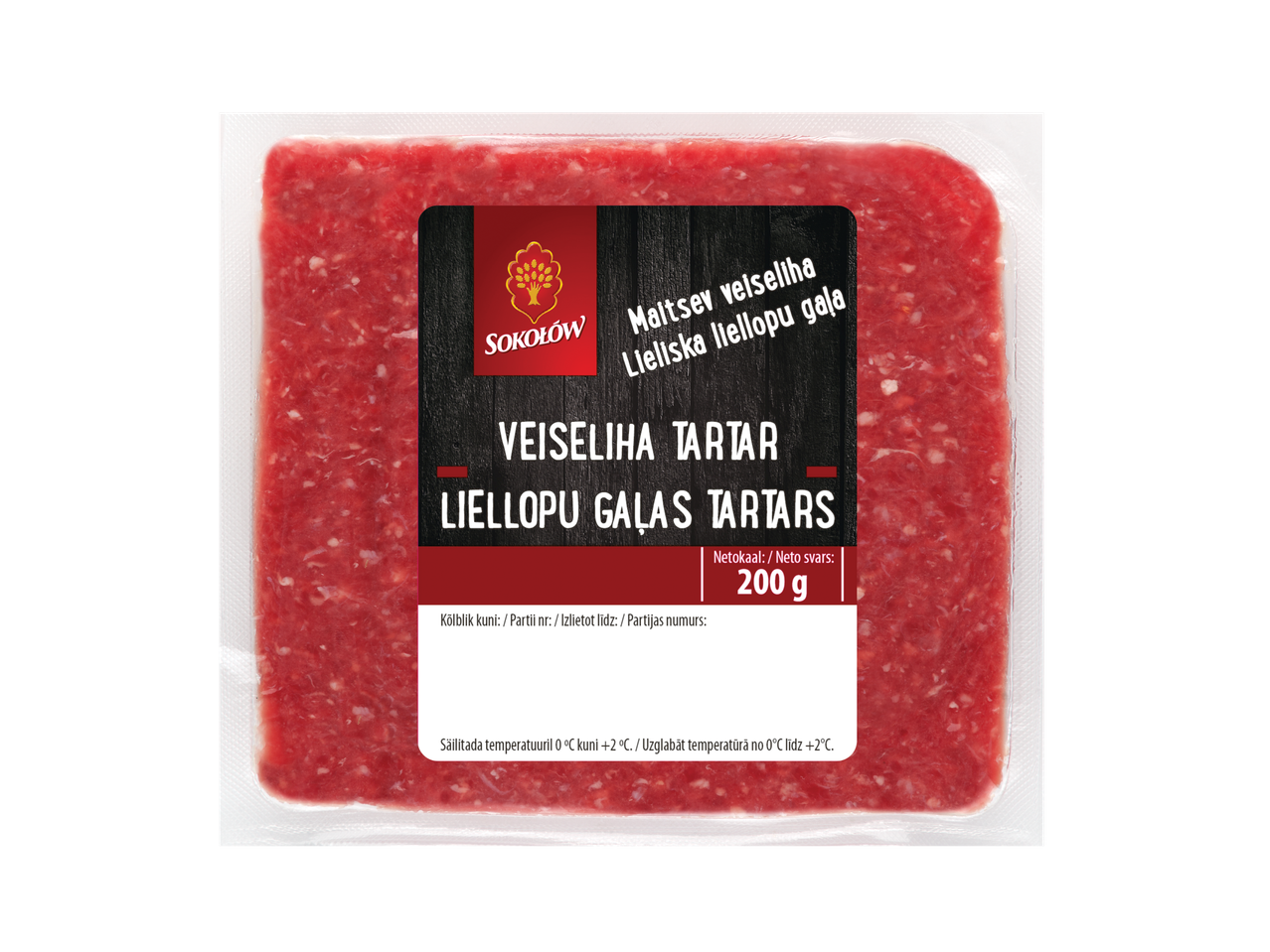 200 g Sokołów pakendatud hakkliha.