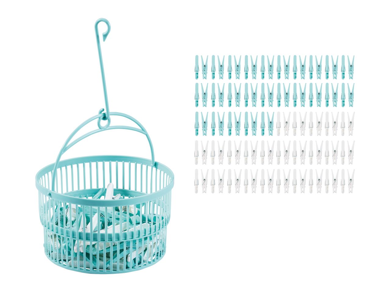 Wäscheklammern/Teleskopkörbchen