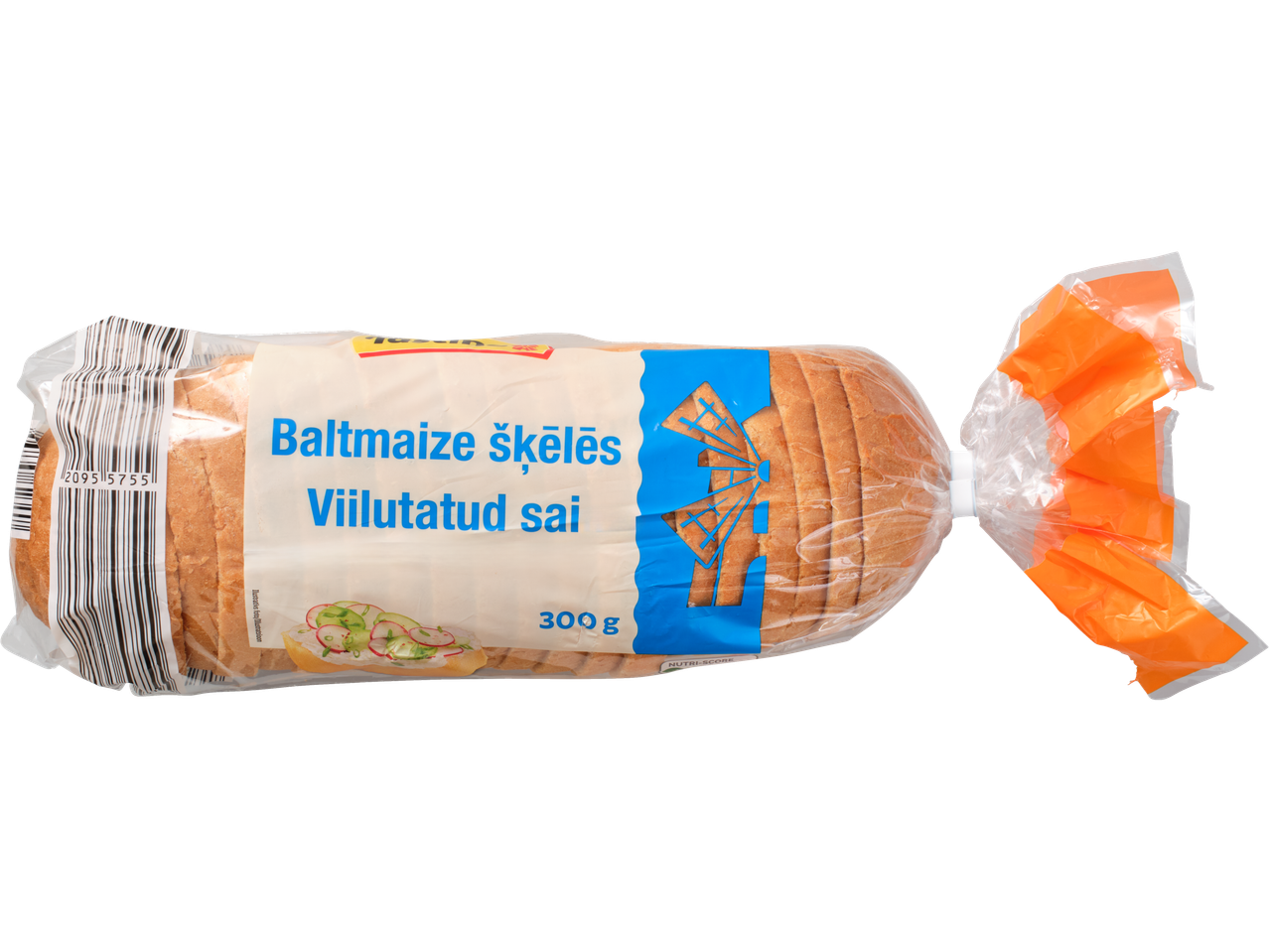 Tastino Baltmaize šķēlēs, 300g