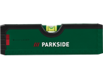 Nível de bolha Parkside com laser e escala de medição.