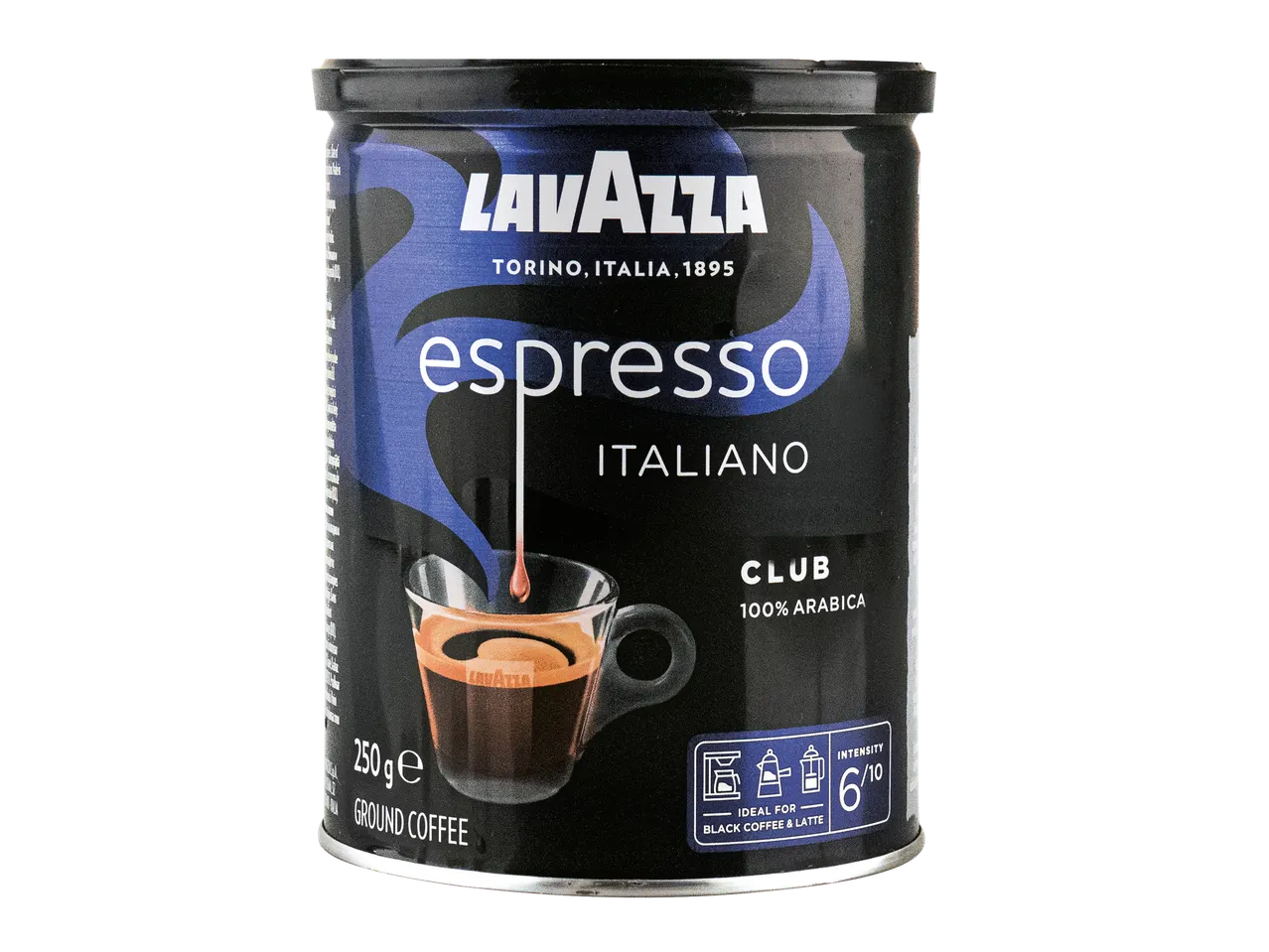 Lavazza Espresso Italiano Club maltos kavos skardinė.
