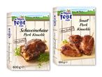 To pakker Alpenfest-stil svinekødsknuder, den ene med en stor knude og den anden med mindre.