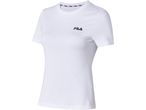 White Fila women's t-shirt with small logo.