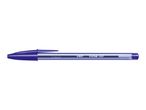 A BIC Cristal Soft ballpoint pen in purple.