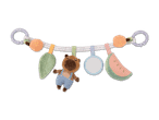 Spielbogen mit hängendem Bären, Blatt, Spiegel, Orange und Wassermelone