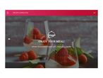 A dessert of white chocolate cream with raspberry purée in glasses, with a 'Recipe Completed' banner.
