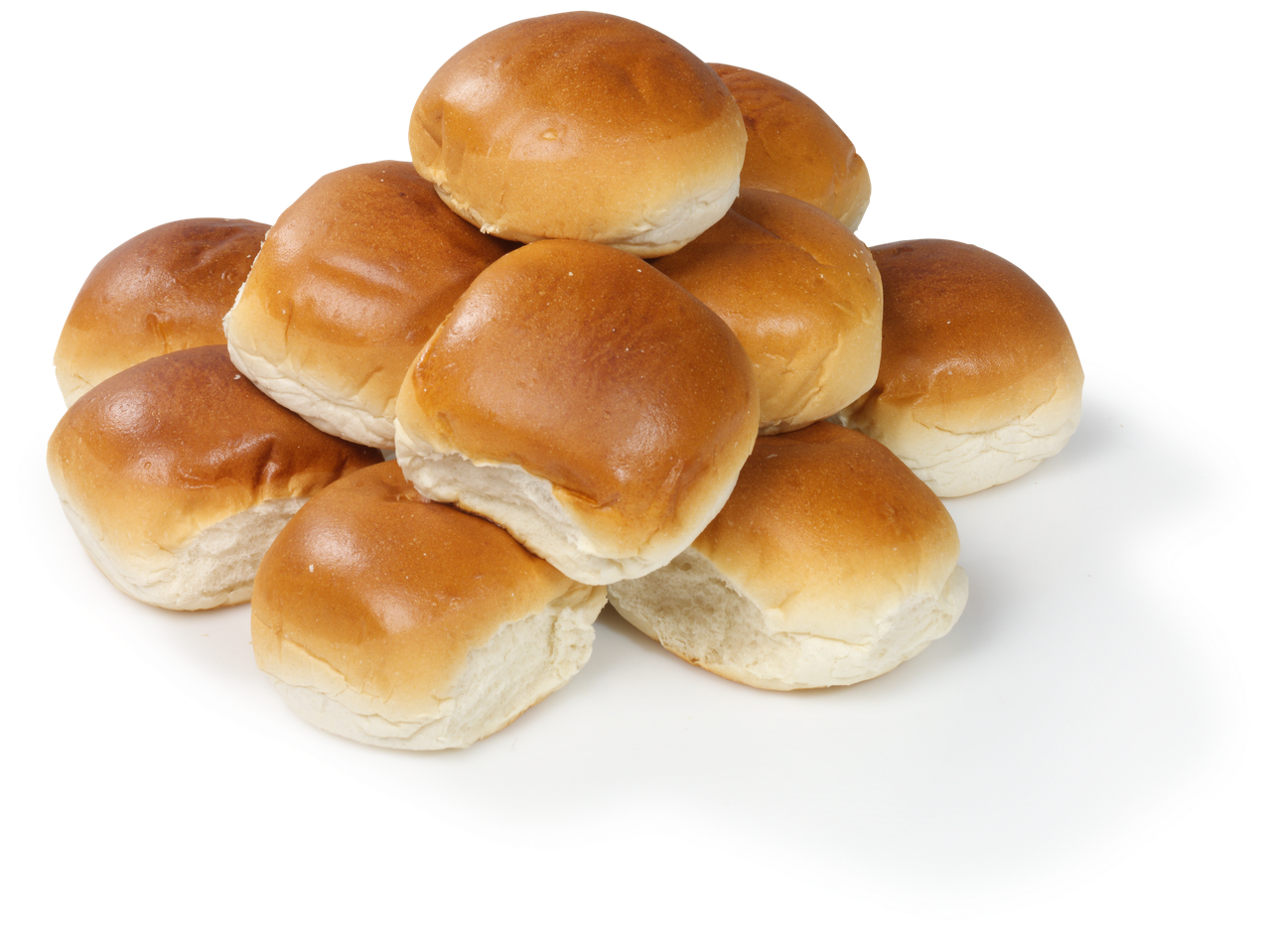 Broodjes op een wit bord.