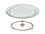 SILVERCREST Mikrolaineahi: Prato de vidro para micro-ondas e anel giratório.