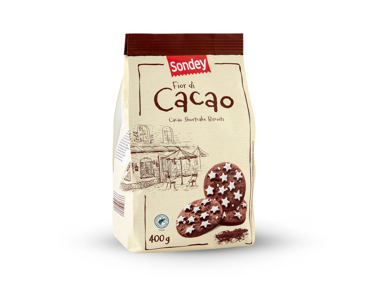 Pakiranje Jardin Cacao keksa s komadićima čokolade.