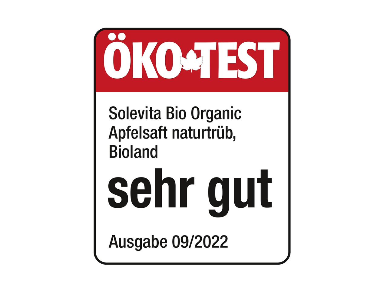 Gehe zu Vollbildansicht: Solevita Bio Organic Apfelsaft naturtrüb, Bioland - Bild 2