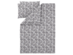 Комплект спално бельо с шарка пейсли в сиво и бяло