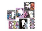 Decorative tapes and cards featuring cartoon characters and spooky designs.