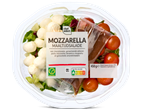 Chef Select salade: mozzarella, cherrytomaatjes en dressing.