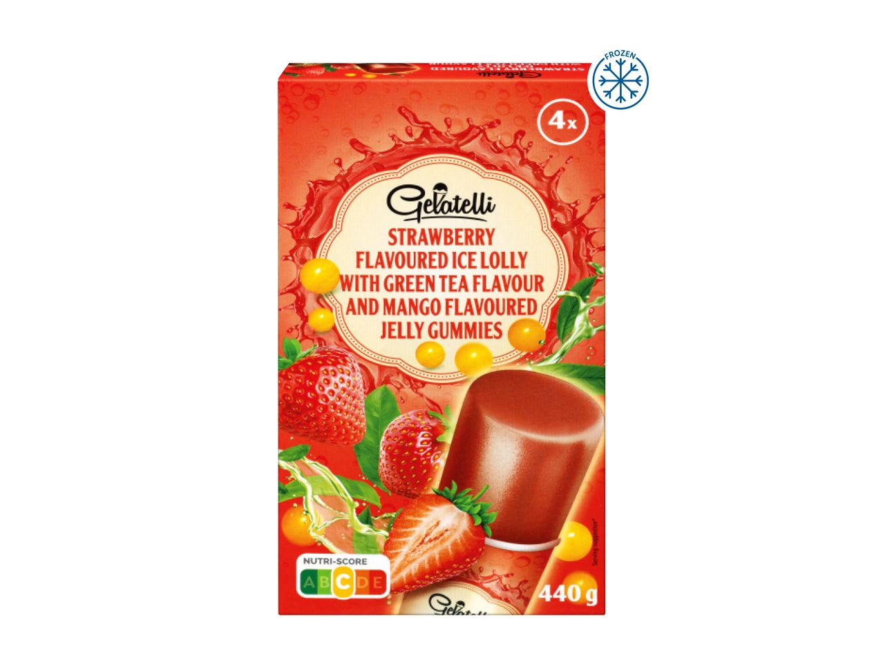 Fruchtmix ice pops in a box.