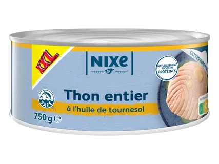 NIXE Thon entier à l'huile de tournesol