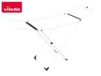 White clothes drying rack with black accents