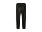 Schwarze Leggings aus Kunstleder mit hohem Bund