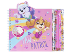 Розов тефтер с кученца и несесер с моливи, с надпис „PAW PATROL“