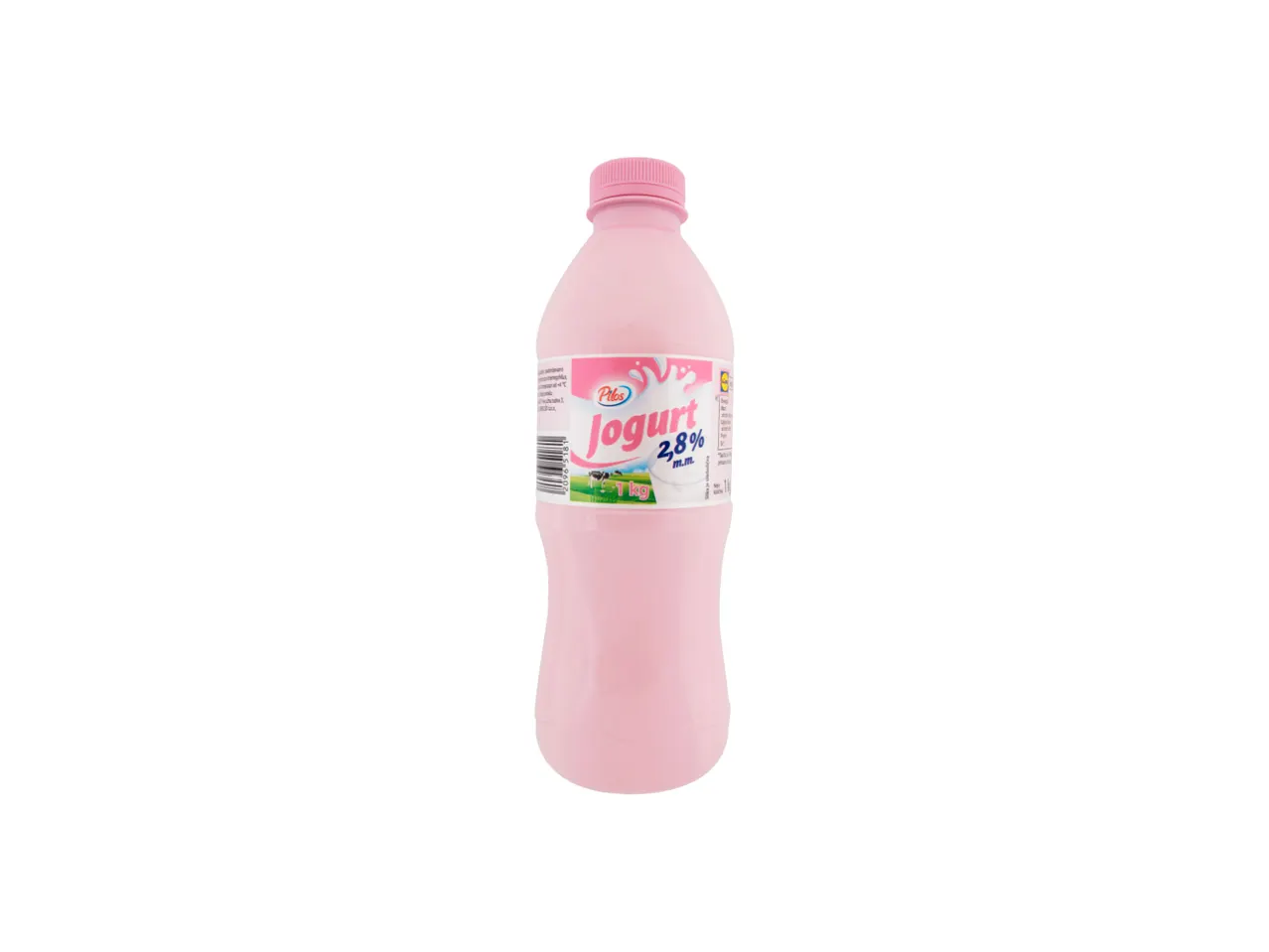 Pilos jogurt od 2,8% mm u ružičastoj boci.